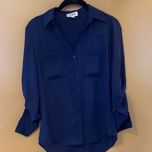 Express Women's Deep Blue Blouse